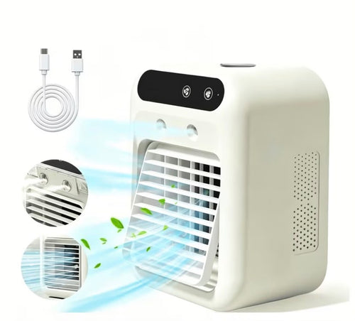 Mini Air Cooling Fan – Portable Water Mist Desk Fan
