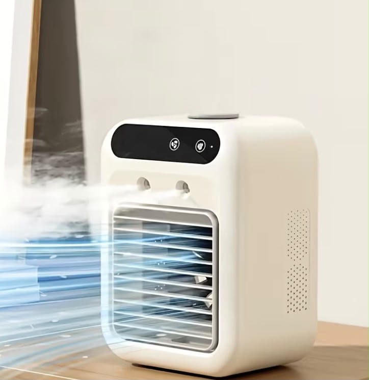 Mini Air Cooling Fan – Portable Water Mist Desk Fan